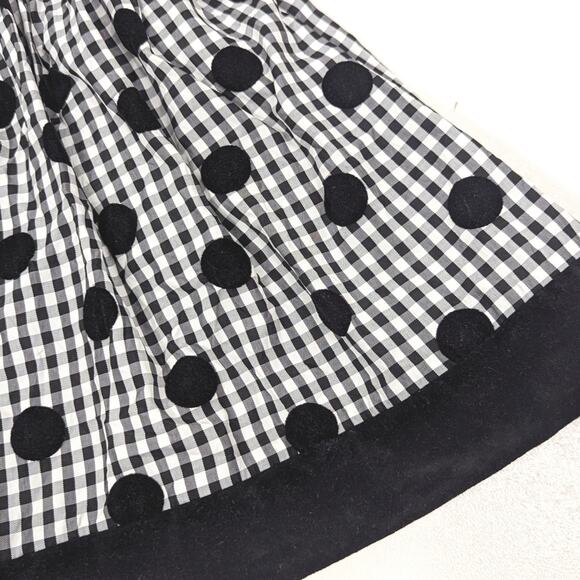 Vintage Claire Bell Dress Girls Size 18m Black Polka Dot Holiday - Picture 3 of 5